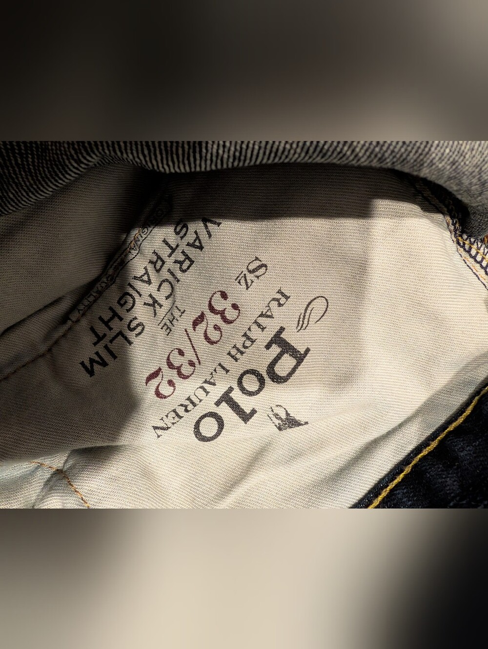 Ralph Lauren Dark Indigo Straight Leg Jeans 32x32 - Picture 4 of 11